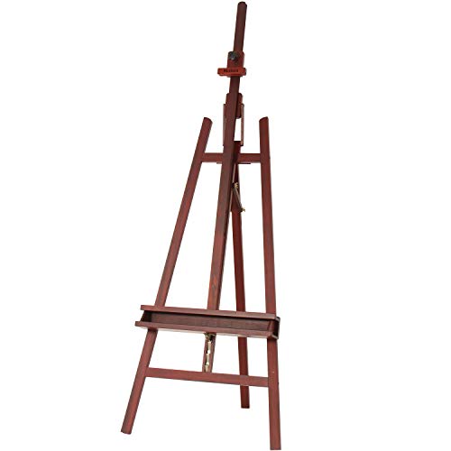 MEEDEN Walnut Large Painters Easel Adjustable Solid Beech Wood Artist