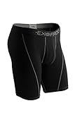 ExOfficio Men's Give-N-Go Sport Mesh 9'' Boxer Brief,Solid Black,Large