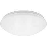 Maxxima 14 in. LED Flush Mount Ceiling Mushroom Light Fixture - Indoor Dimmable Dome Light, 3000K Warm White, 1600 Lumens, Id
