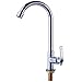Sink Water Faucet Single Handle One Hole High Arc Chrome Stainless Steel Faucet for Kitchen Garden Boat Camper Water Filter Dispenser Easy Install