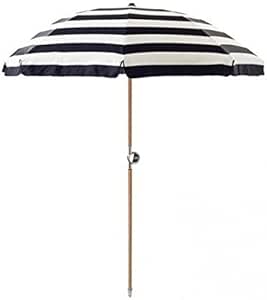 Sombrilla playa Tejido Anti-UV paraguas impermeable black-white: Amazon