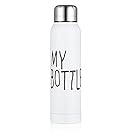 Andygogo Slim Vacuum Insulated Stainless Steel Water Bottle, Double Walled,10 oz, Two Colors, Perfect for Gifts (My White)