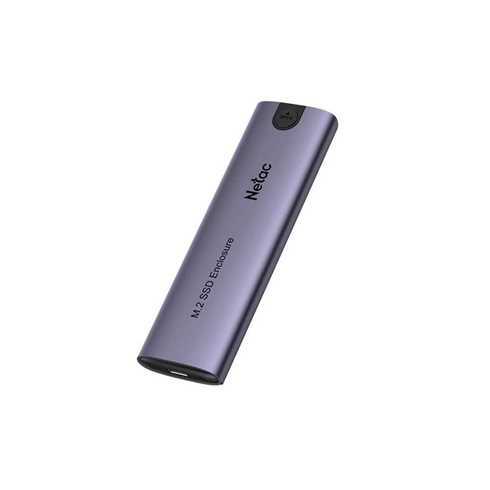 Netac WH51 Aluminum Cabinet Enclosure for M.2 NVMe/SATA, USB 3.1 Gen2 Interface, USB A+C Cable - C