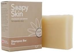 Soapy Skin Pure Shampoo Bar for Sensitive Scalps. Handmade and natural. Weight 100g min