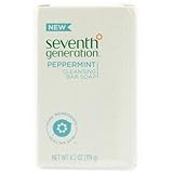 Seventh Generation Cleansing Bar Soap, Peppermint (Pack of 3) Net Wt 4.2 oz per bar