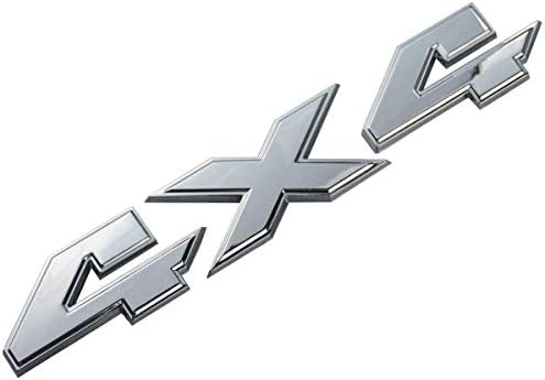 1pc 3D Decal RAM 4X4 Emblem Logo Sticker Liberty Nameplate Badge for Dodge RAM 1500 2500 3500 (Chrome)