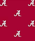 ALABAMA CRIMSON TIDE COTTON FABRIC-UNIVERSITY OF ALABAMA COTTON FABRIC BY SYKEL
