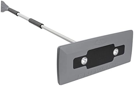 4-In-1 Telescoping Grey Snow Broom And Ice Scraper Headlights
