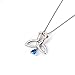 DAOCHONG 925 Sterling Silver Good Luck Irish Triangle Celtic Knot Heart Vintage Pendant Necklace, Box Chain 18
