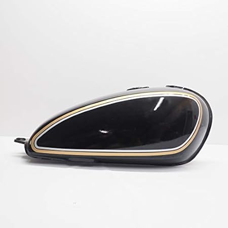 Amazon マニアックコレクション Maniac Collection ヤマハ Sr400 タンクデカール 左右セット かっこいい 金銀 メタリックライン 簡単カスタム Yamaha バイク用ステッカー デカール 車 バイク