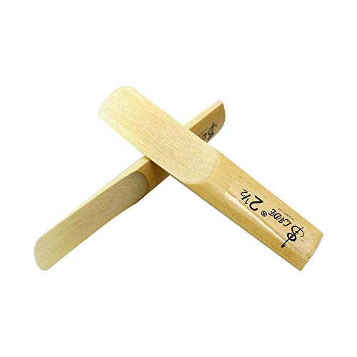 ACCOCO Clarinet Reeds, Strength 2.5, 10-pack with Plastic Case