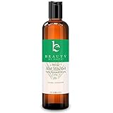 Aloe Vera Gel - Organic, Cold Pressed for After Sun Sunburn Care, Soothing Treatment for Burns, Rashes, Itchy Skin, Cooling, Hydration or Moisturizer, Best DIY Hair or Skincare - USA Made (8oz)
