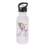 Personalized Gifts Dabbing Unicorn Coffee Mug - 16oz Stainless Steel Sport Water Bottle Tumbler with Lid and Straw -Birthday Gifts, Christmas Gifts, Mother's Day Gifts, Father's Day Gifts