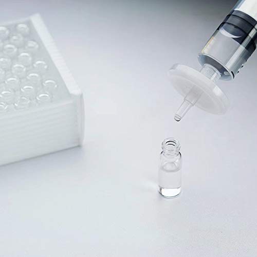 BKSIGA 100Pcs PTFE Syringe Filters | 25mm 0.45um Hydrophobic Laboratory Filtration