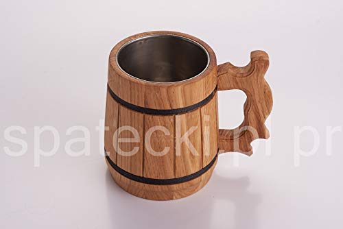Bierkrug-aus-Holz-mit-Metall-gefttert-handgefertigt-Eichenholz-gro-und-robust-langlebig-natrlich-umweltfreundlich