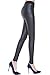 Everbellus Black Faux Leather Leggings for Women Stretch Leather Pants X-Large