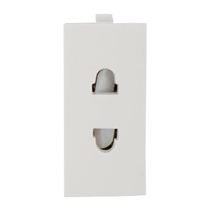 Anchor by Panasonic 65201 Penta Modular 1M 6 A Polycarbonate Uro 2 Pin Socket (White, Pack of 10)