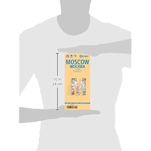 Laminated Moscow Map by Borch (English, Spanish, French, Italian and German Edition)