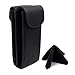 MyEyeglassCase Black Double eyeglasses case | Soft Sunglasses Case for Women | Semi Soft Dual Glasses Case with Magnetic Closure and Cleaning Cloth (IP822 Black)