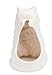 The Paragon Ceramic Cat Toilet Brush Holder - Whimsical Toilet Bowl Cleaner with Brush Included, Toilet Brush with Holder