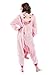 Emolly Fashion Adult Unicorn Animal Onesie Costume Pajamas for Adults and Teens (Small, Pink)