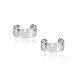 Sterling Silver Polished Small Non Piercing Helix Cartilage Clip On Ear Cuff for Men Women