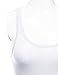 JJ Perfection Women's Solid Ribbed Knit Stretch Racerback Tank Top White L