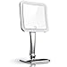 Miusco 7X Magnifying LED Lighted Makeup Mirror, Touch Activated, Cordless, Square