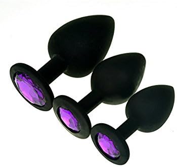3 Pcs 3 Size Silicone An-al Bu-tt Pl-ugBeginner Kit,Flirt Toys Luxury Jewel An-al Trainers for Men Women Couples Lover
