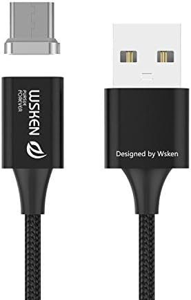 WAMTRONICS Wsken Lite USB Type C Cable Powerline USB C Cable (3ft) for Samsung Galaxy S8, S8+, MacBook, Google Pixel, Nexus 6P, LG V20 G5, HTC 10 and More (Cable + 1 Adapter)