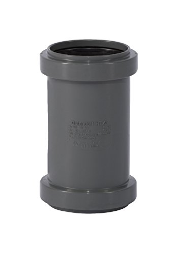Ostendorf HTsafe Doppelmuffe DN 50 mm HT-Rohr, Grau
