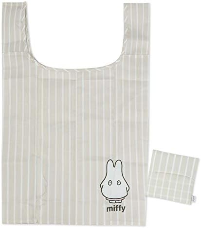Amazon エコバッグ レジ袋 ミッフィー Miffy 折りたたみ コンパクト マチ おしゃれ かわいい シンプル ミッフィーおばけ エコバック 買い物袋 ストライプおばけ 丸眞 エコバッグ 買い物バッグ