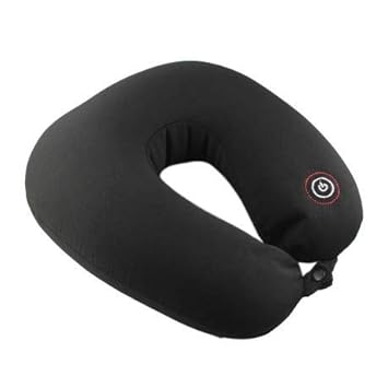 Neck Support Micro Bead Travel Pillow With Vibration One Mode