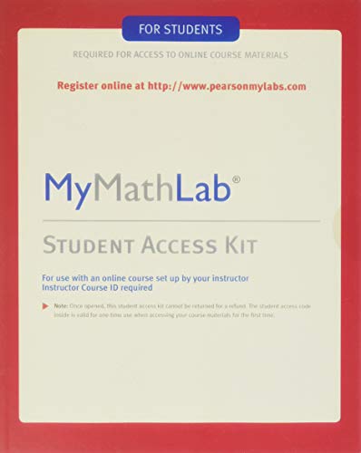 Mymathlab Standalone Access Card
