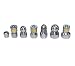 XZT-7Pack 4000psi Sewer Jetter Nozzle Kit,Rotating Button Nose,Pressure Washer Drain Jetter Hose Nozzle