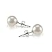 PAVOI Handpicked AAA+ Sterling Silver Round Stud Freshwater Cultured Pearl Earrings