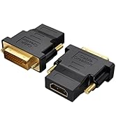 CableCreation DVI to HDMI Adapter,2-Pack Bi-Directional DVI Male to HDMI Female Converter, Suppor...