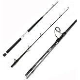 Phenix Rods Black Diamond Casting / 7'6" / 1 PC / 30-80 LB LINE Rating/Fast Taper Action/SEAGUIDE Guides/ALPS Reel SEAT/HYPALON Handle
