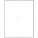 4 Labels per Sheet 400 White Blank Quarter Sheet Self Adhesive Shipping Labels for UPS, USPS, FedEx, DHL, Endicia
