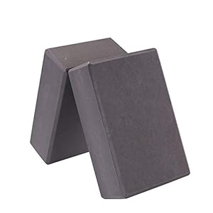 Laojbaba High-Density EVA Yoga Block, The Surface is Slippery Soft and Has No Peculiar Smell, Suitable for Yoga, Meditation, Pilates, Stretching Exercises and Other Multi-Functional Fitness (2 PCS)