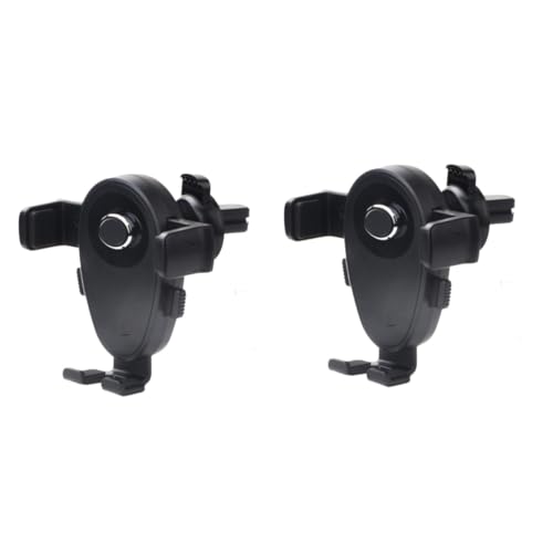 UKCOCO 2pcs Car Gravity Phone Mount Stand Plastic Vehicle Navigator Holder Wind Vent Material Easy