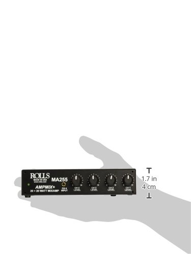 Rolls MA255 Stereo 20w/ch Class D Mixer Amplifier