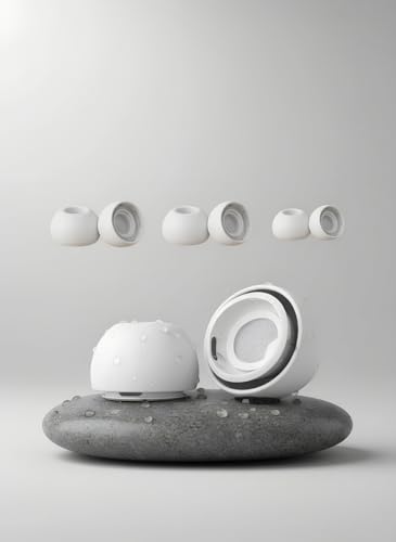 3 Pares Iguais Borrachinha Para Airpods Pro Com Tela - Pp Ao G Branco