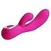 AKStore Adult Product Double Vibrating Female Sex Toy USB Charging Silicone 30-Frequency Vibrating Massage Stimulation G-Spot and Clitoris Vibrator for Women,Pink