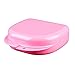 Dental Care Orthodontic Retainer Mouthguard Dentures Case Box (Pink)