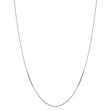 Sterling Silver 0.8mm Venetian Box Chain (22 inch)