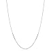 KoolJewelry Sterling Silver Venetian Box Chain Necklace (0.8 mm, 22 inch)