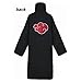ai-Do Naruto Costume Akatsuki Style Cloak Plus Size(Itachi Stand Collar) (XXXL Size) Black