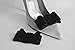 Detachable Black Velvet Bow Shoe Clips Front Set of 2