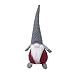 GMOEGEFT Scandinavian Christmas Gnome Plush, Swedish Tomte, Nordic Santa Gnome, Holiday Home Decoration Birthday Gift, 17 Inches (Grey with White Dots Stand)